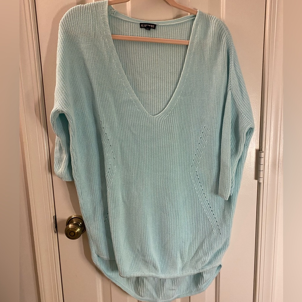 Oversized Express Sweater | Blue | Small